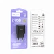 Блок питания Hoco C141A, 2 порта USB-A, 10.5Вт, сетевой адаптер с LED, черный - изображение 5