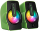 Zestaw głośników Rampage FALSETTO 2.0 6W RGB USB Green (RMS-G7) - obraz 1