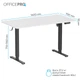 Комп`ютерний стіл OfficePro ODE1470WB - изображение 8