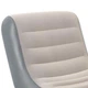 Надувное кресло лежак Bestway 75064 из ПВХ 165х84х79 см с велюровым покрытием до 100 кг Серый (127-9-75064 BW) - изображение 3