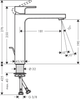Bateria zlewozmywakowa Hansgrohe Vernis Shape 190 71562670 - obraz 2