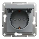 Розетка Schneider Electric ASFORA з кришкою, сталь (EPH3100162) - изображение 1