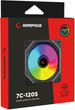 Вентилятор Rampage 7C-120S Infinite loop ARGB 120 мм Black - зображення 7