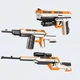 Конструктор Qman Tactical Weapons 42109 – 3 в 1: пістолет, автомат, гвинтівка, 273 деталі - зображення 4