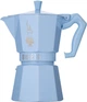 Гейзерная кофеварка Bialetti Moka Express на 6 чашек 270 мл голубая (8006363040433) - изображение 1