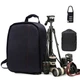 Рюкзак для фототехники Photo Bag Черный с красным фоторюкзак с креплением для штатива + дождевик + кодовый замочек-карабин (mrk7568) - изображение 1
