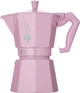 Гейзерная кофеварка Bialetti Moka Express на 6 чашек 270 мл розовая (8006363040464) - изображение 1