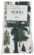 Набор 4 хлопковых полотенца Soho кухонные 40x40 см Christmas trees (BS 45565S/1) - изображение 3