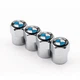 Медные тяжелые Колпачки на ниппель для БМВ Short Silver Heavy copper BMW, 4 шт (67002h) - изображение 3