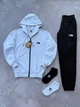 Чоловічий спортивний комплект The North Face (костюм+шорти+футболка+бейсболка+шкарпетки) M Білий (HB-083) - зображення 2