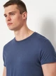 Футболка хлопковая длинная мужская Sol's Crusader Men Organic Cotton 03582244 L Джинсовая (3609371053492) - изображение 4