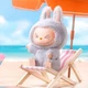 Игрушка сюрприз мягкий брелок Лабубу labubu THE MONSTERS - Have a Seat Vinyl Plush для сумки коллекция сюрприз детская мягкая игрушки сидячие 2 серия - изображение 6
