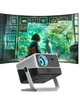 Проектор Salange N1 1080P, 500 ANSI люмен, Android 10 Портативний домашній кінотеатр з підтримкою 4K смарт-проектор з підтримкою Wi-Fi та Bluetooth - зображення 1