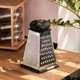 Многофункциональная терка для овощей из нержавейки 12,5×12,5×21 см шинковка для овощей ручная тёрка из нержавеющей стали четырехсторонняя с круглой ручкой - изображение 6