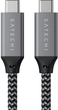 Kabel Satechi USB4 to USB-C 100W Space Gray 25 cm (ST-U4C25M) - obraz 2