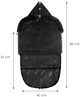Śpiworek Springos SB0044 z futerkiem do wózka sanek gondoli 80 cm Czarny (5907719442280) - obraz 12
