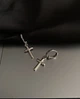 Серьги крестики круглый замок серебряного цвета 33833 One Size - изображение 3