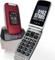 Телефон 2.4" Simply Smart MB 100 / 64 МБ / 100 МБ / 1-SIM / Bluetooth 3.0 / FM / SD-слот / Камера 2Мп / 800мАч / Ліхтарик/ Кнопка підтримки (SOS) / Великі клавіші / Голосова клавіатура / Червоний Б/В - зображення 1