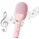 Караоке-мікрофон Sound Wawe V1 Pink бездротовий з ефектом зміни голосу та RGB-підсвічуванням (Bluetooth 5.0/USB/TF), рожевий - зображення 4