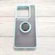 Чехол Armor Ring для Xiaomi 14T противоударный c кольцом Cветло-голубой - изображение 1