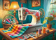Puzzle CherryPazzi My sewing corner 1000 elementów 30875 (5903728730875) - obraz 3