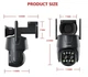 Уличная поворотная Wi-Fi IP-камера BOAVISION D4W4MP, 4K 8 МП / 2K 4 МП, PTZ, ночное видение, автоотслеживание, двусторонняя связь, microSD до 128 ГБ - изображение 4