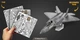 Металевий 3D конструктор "Американський винищувач F-22 Raptor" - зображення 9