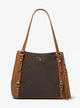 Жіноча сумка на плече MICHAEL MICHAEL KORS Carrie Large Logo Shoulder Bag BRN / ACORN 30F0G1AE3B (23615) - зображення 1