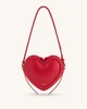 Женская сумка кроссбоди через плечо JW PEI Arlene Heart Shaped Bag в форме сердца MAGENTA (97368) - изображение 1
