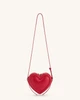 Женская сумка кроссбоди через плечо JW PEI Arlene Heart Shaped Bag в форме сердца MAGENTA (97368) - изображение 3