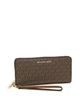 Женский кошелёк MICHAEL MICHAEL KORS Jet Set Travel Monogram Continental Leather Wallet BROWN 35F8GTVT3B (66204) - изображение 4