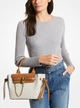 Жіноча сумка сетчел MICHAEL MICHAEL KORS Hamilton Legacy Small Logo Belted Satchel VANILLA / ACORN 30F1G9HS5B (20573) - зображення 3