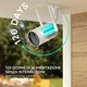 Уличная беспроводная камера Wi-Fi, охранное наблюдение BOIFUN с аккумулятором Белый - изображение 6