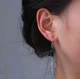 Сережки котики черные Чёрный Белый (2047) - изображение 7