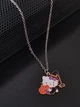 Подвеска "hello kitty" ведьмочка хелловин Серебряный (3049) - изображение 2