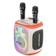 Портативна бездротова Bluetooth колонка акустика HOPESTAR Party 130 з 2-ма мікрофонами LED караоке IPX6 | 22000mAh, 120W, BT5.3/USB/TF/AUX/TWS | Бежевий - зображення 1
