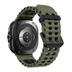 Перфорований ремінець broband Classic Color для Samsung Galaxy Watch Ultra – зелено-чорний (силікон) - зображення 1