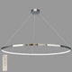 Хромовая кольцевая светодиодная подвесная люстра 100см «Circle» (52-9832-1 CHROME LED (1000)) - изображение 1