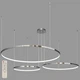 Хромовая кольцевая светодиодная двойная люстра 60+80+100см «Circle» (52-9832-3B CHROME LED (600+800+1000)) - изображение 1