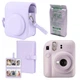 Набір камера Fujifilm Instax Mini 12, Фотопапір 10шт, Чохол, Фотоальбом 108 фото Фіолетовий (Подарункове пакування) - зображення 1
