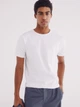 Базова футболка з бавовни та еластану slim fit SPRINGFIELD l білий 249030-99 - зображення 1