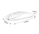 Бездротова миша акумуляторна 2в1 (Bluetooth 5.1 + USB 2.4G) тиха, ультратонка Dual Mode Slim Portable Mouse White - изображение 5