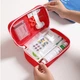 Аптечка-органайзер дорожня First Aid, компактна сумка для ліків, медичний контейнер - изображение 3