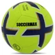 М'яч футбольний професійний №5 HYBRID SOCCERMAX FB-4362 (PU, жовтий-синій) - изображение 1