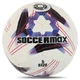 М'яч футбольний №5 PU ламінований клеєний SOCCERMAX FIFA FB-8467 (PU, білий) - изображение 1