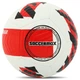 М'яч футбольний професійний №5 HYBRID SOCCERMAX (PU, Білий-червоний) (FB-4367_Білий-червоний) - изображение 1