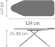 Гладильная доска Brabantia 124x45 см Perfect Flow - Bubbles (101229) - изображение 3