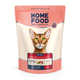 Гипоаллергенный сухой беззерновой корм для стерилизованных кошек HOME FOOD Утка и груша 400 г - изображение 1