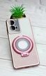 Чохол Luxury Case для Motorola G24 Power бампер силіконовий блискучий з кільцем підставкою рожевий - зображення 1