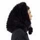 Капюшон из кролика Меховой Стиль Труба Шоколад One Size (300/A) - изображение 3